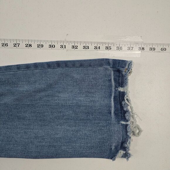 Risen RDP5713‎ High Rise Ankle Flare Jeans blue denim 11/30 womens 4880 - Picture 6 of 13